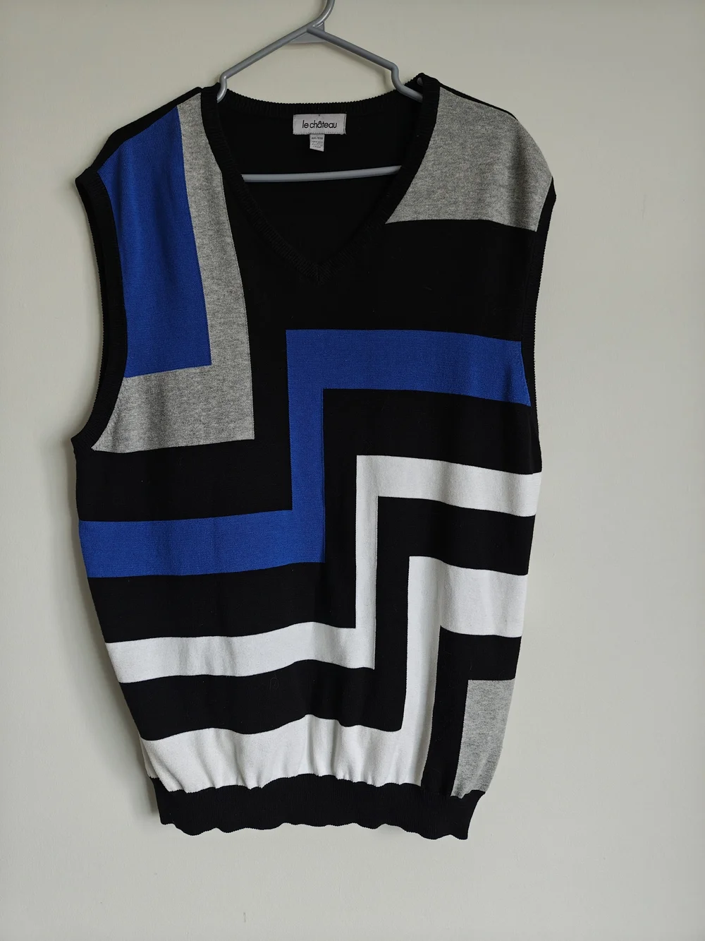 le château Black Knit Top with White Label Like New 💙 - Picture 3 of 11